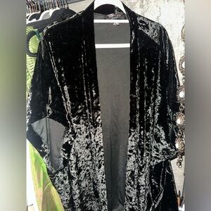 Black Velvet Robe